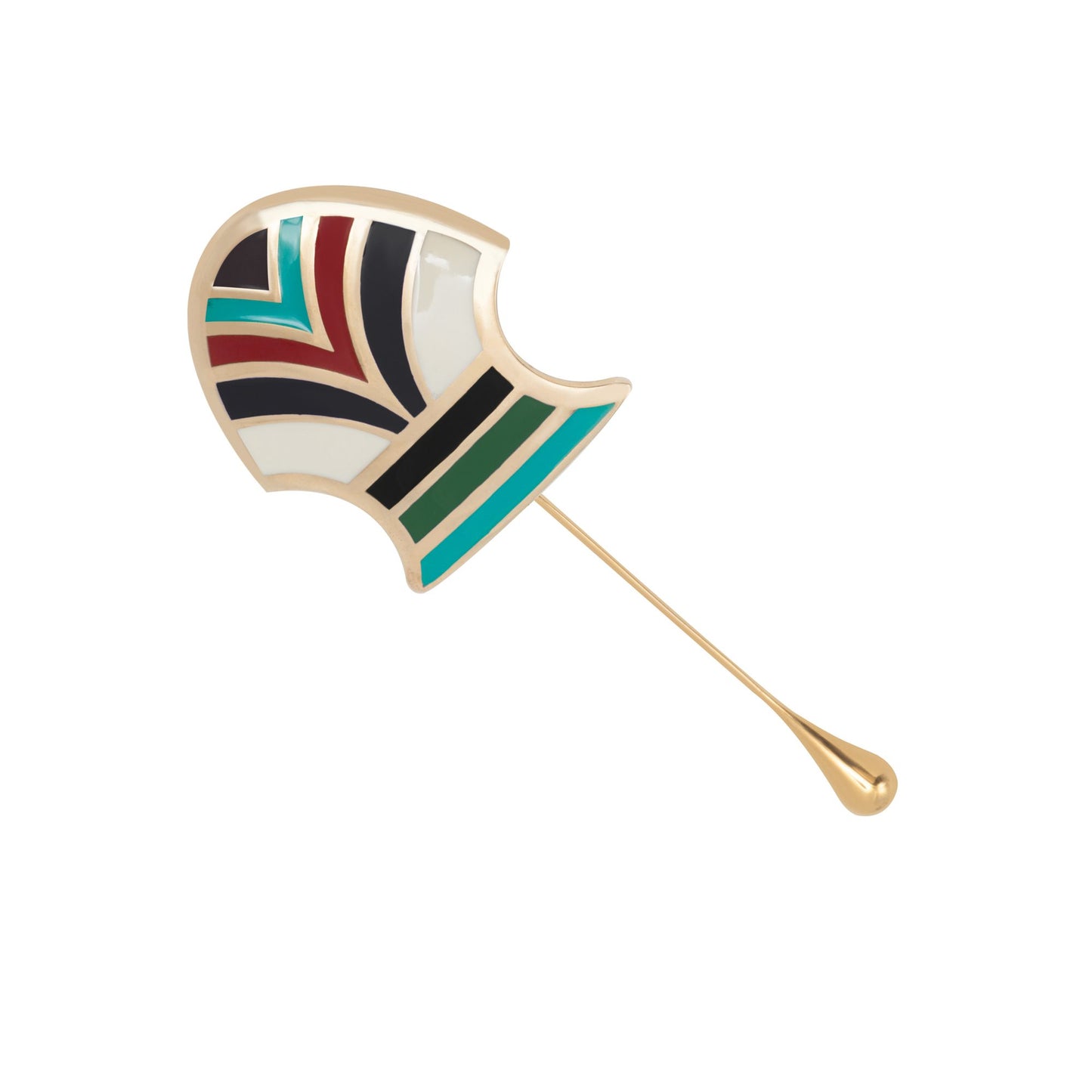 Stick Pin AspiS Half Multi Drop ART DECO