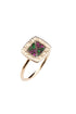 Ring Zuhno Fine Yellow Gold K14 with Rubies and Tsavorites