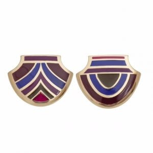 Earrings ΑspiS Half Multi NICOLEA