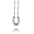 834-black rhodium-horseshoe-white pearl-black cord-42