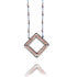 853-black rhodium-rhombus-coral baby pink-blue cord-42