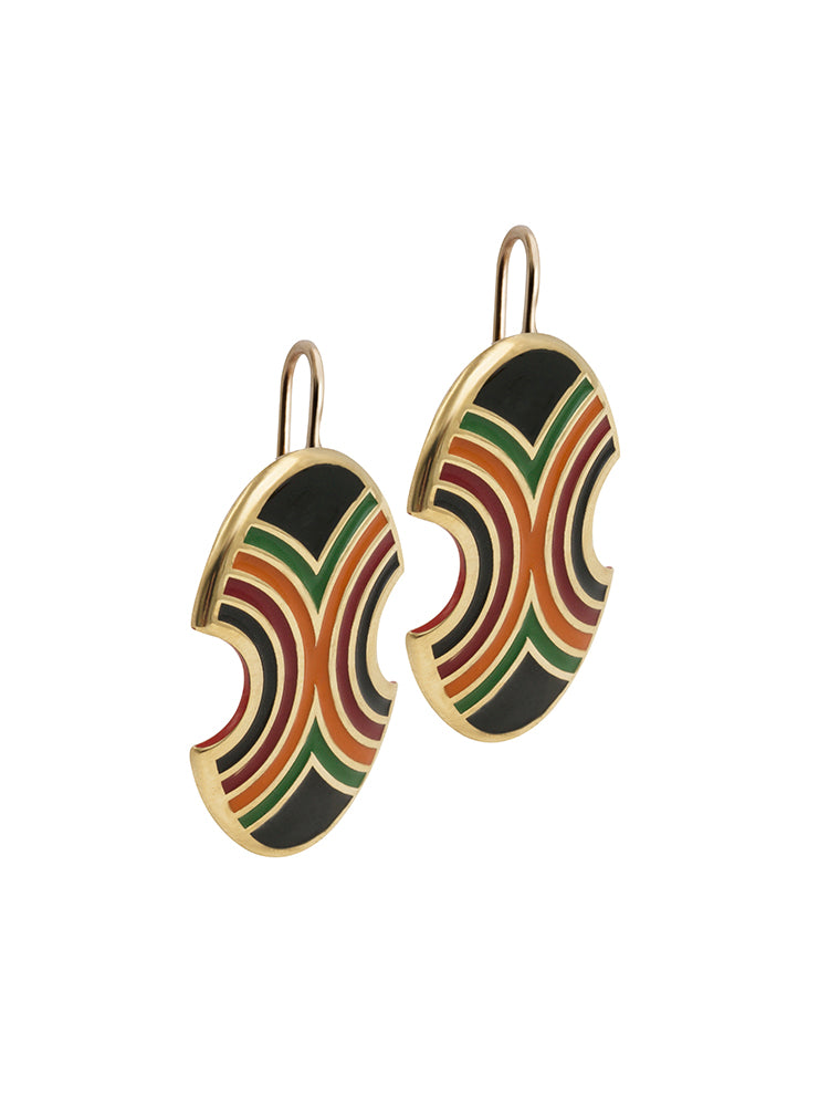 Hook Earrings Aspis Medium Simple AFRICA