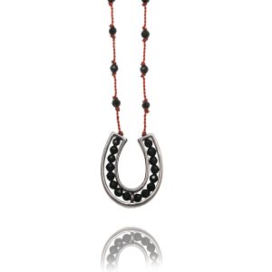 832-black rhodium-horseshoe-spinel-red cord-42