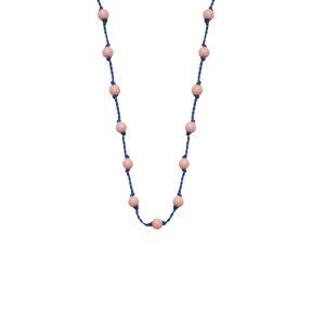 1074 Blue Cord- Baby Pink Coral