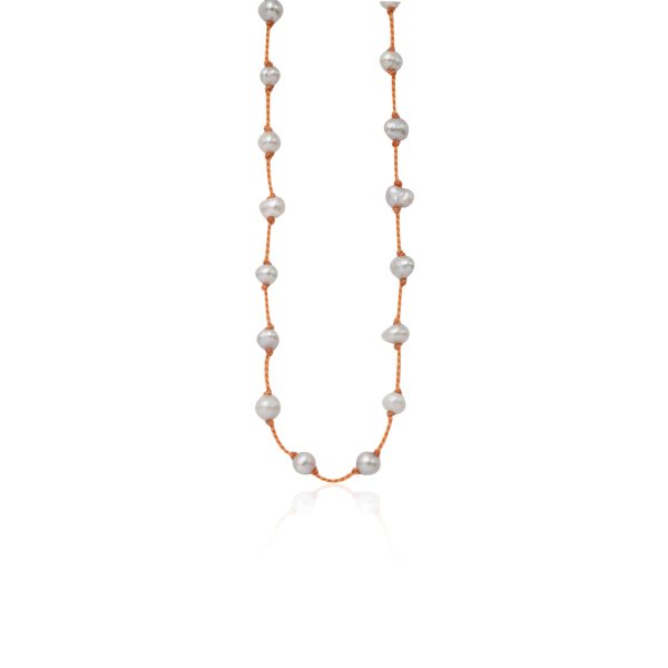 1726-Yellow-gold-plated-sterling-silver-Beady-Beat-necklace-Baroque-Pearls-gold-cord-80cm