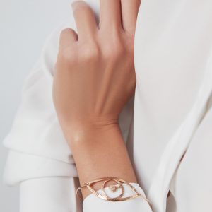 MATIA_Rose K18 Gold Bracelet with Diamonds_ 1377